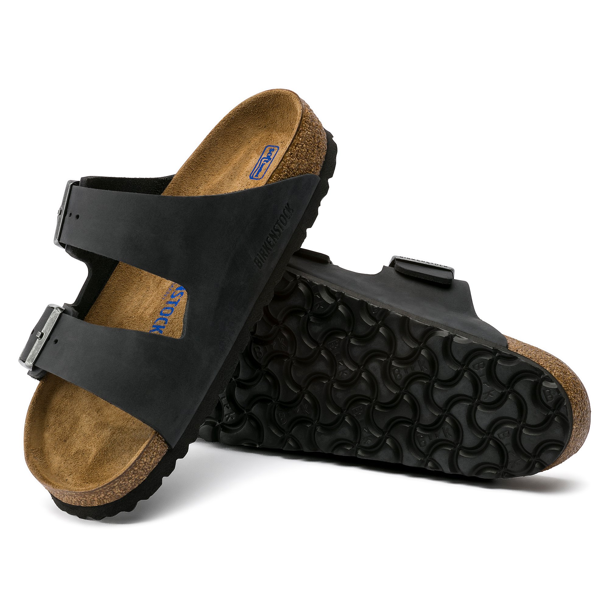 bestøve spyd rack Arizona Soft Footbed Oiled Leather Black | BIRKENSTOCK
