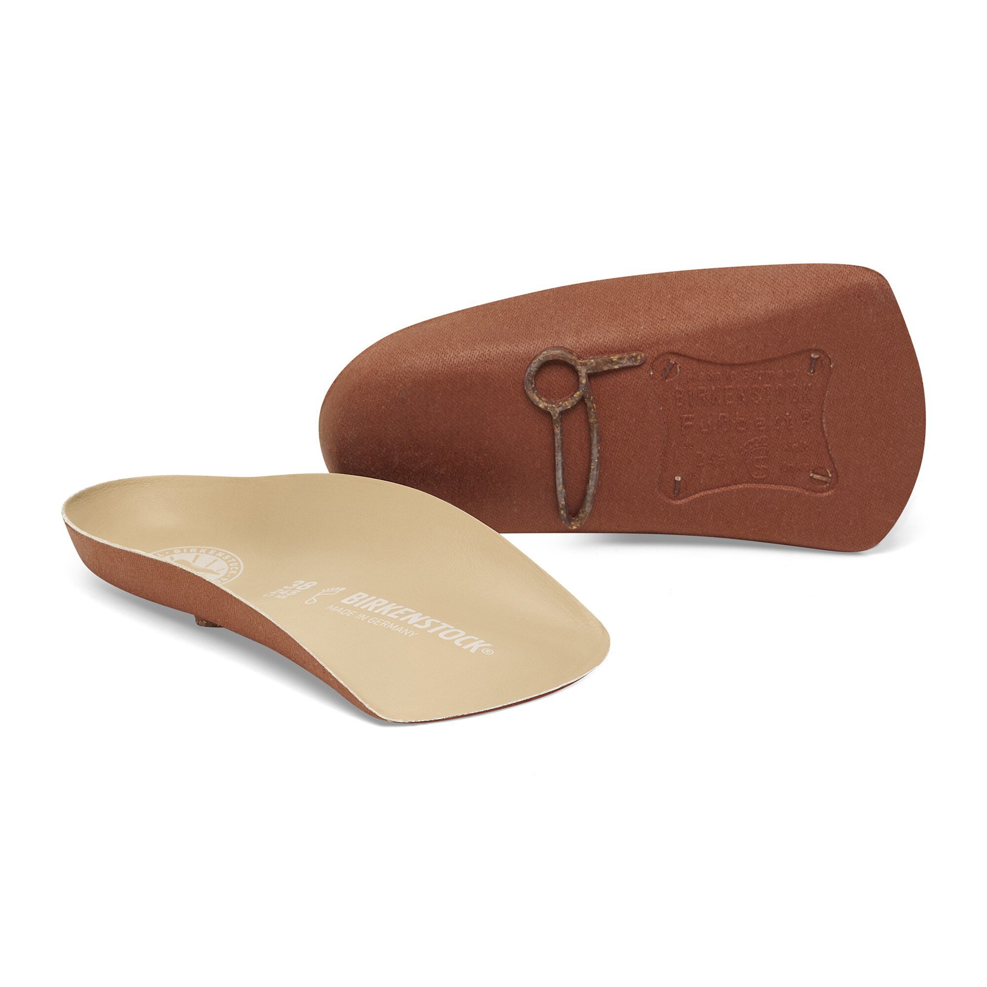 Blue Footbed Leather Cotton
