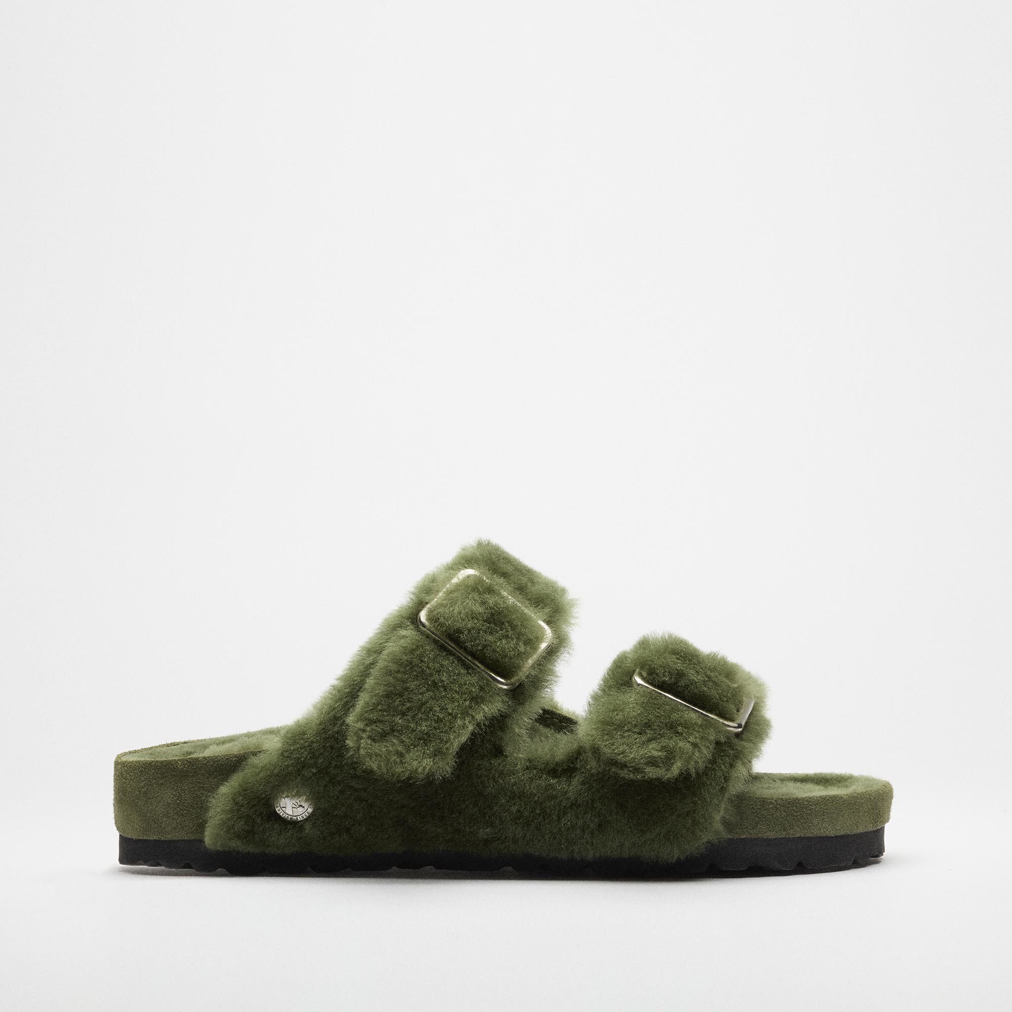 驚きの価格 Arizona 1774 BIRKENSTOCK | Green Cowhide Shearling 靴