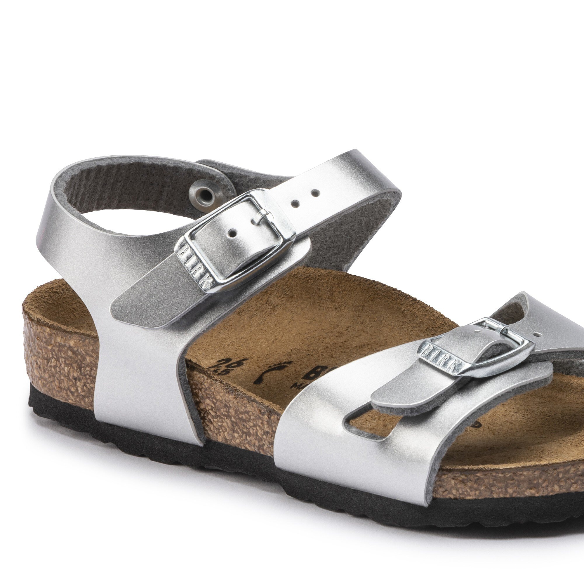 emulsion kom over platform Rio Kids Electric Metallic Silver | BIRKENSTOCK