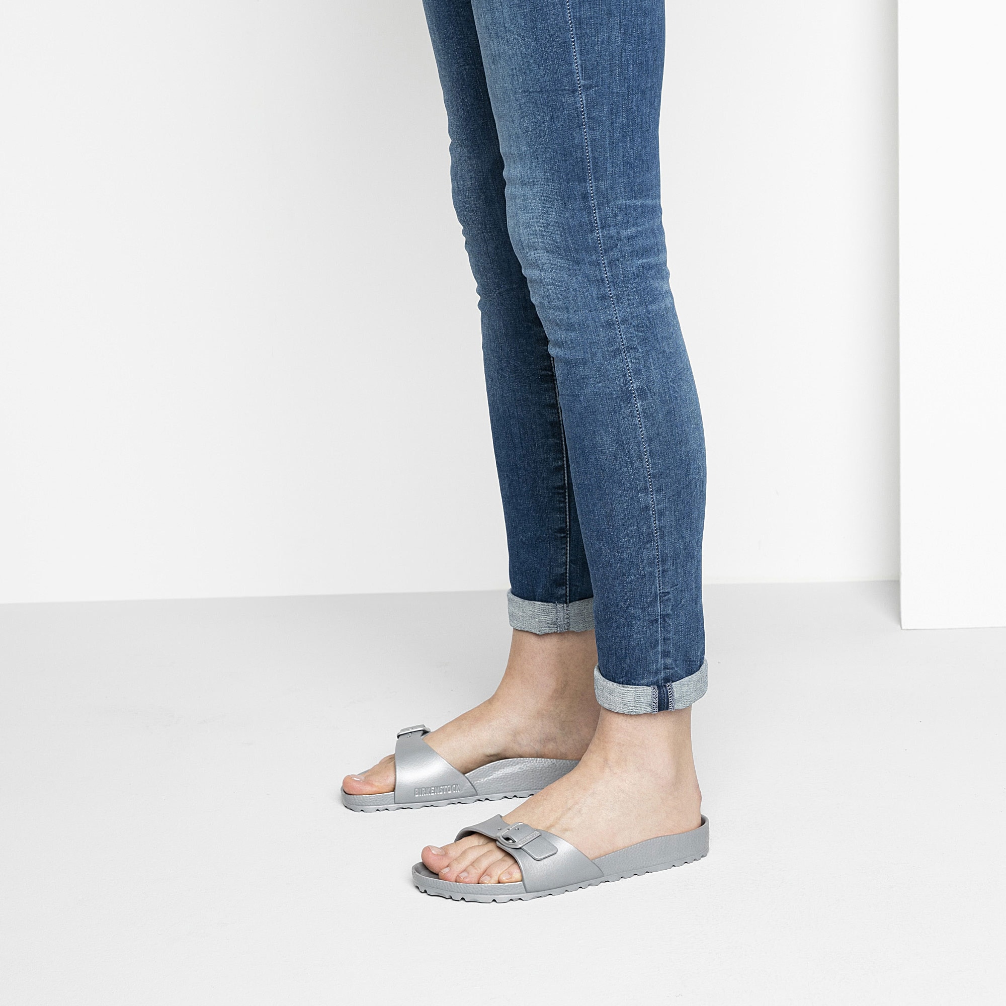 birkenstock essentials silver