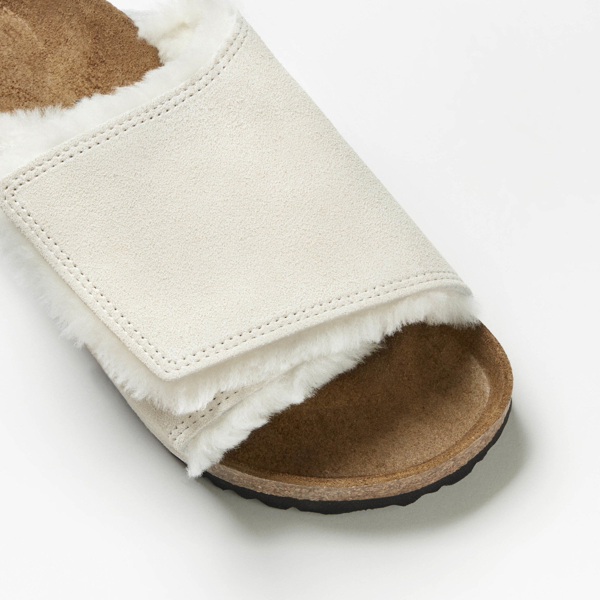 Stüssy Solana Suede Leather Bone | BIRKENSTOCK