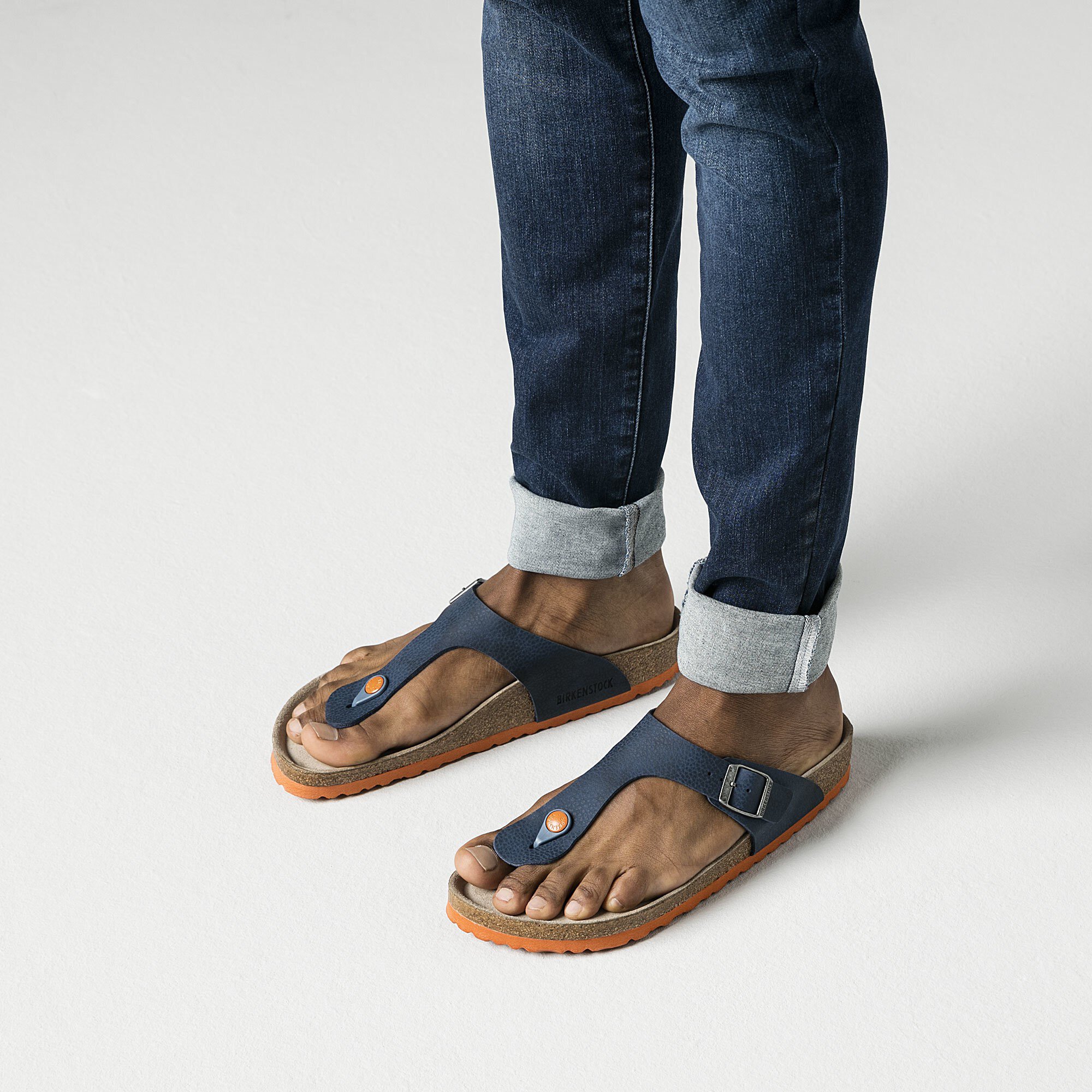 desert soil blue birkenstock