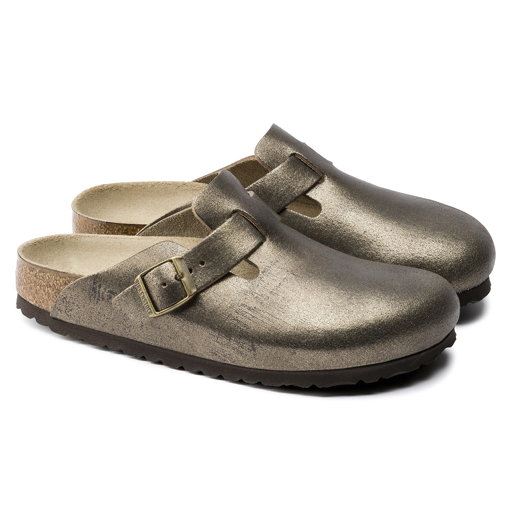 birkenstock boston gold