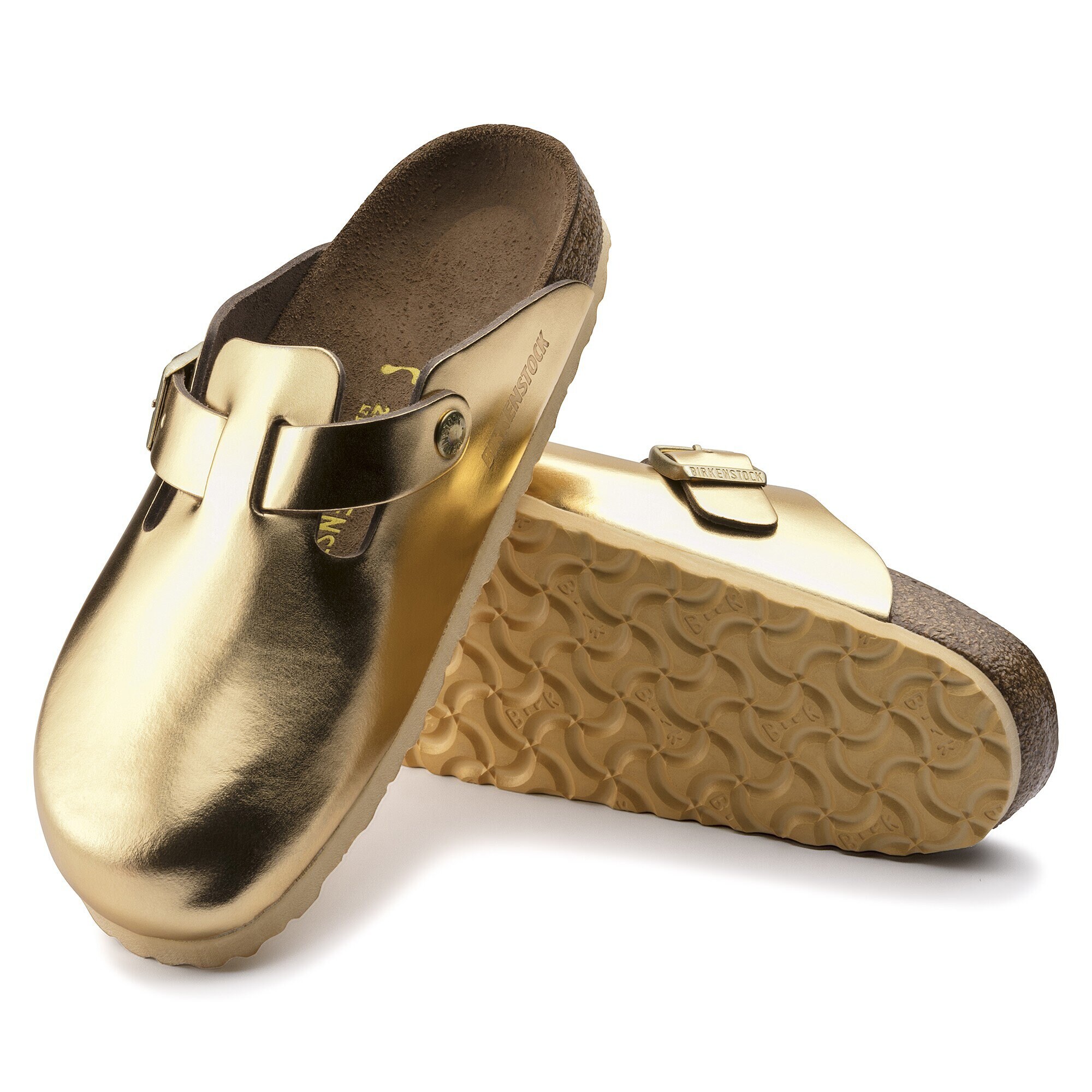 birkenstock boston gold
