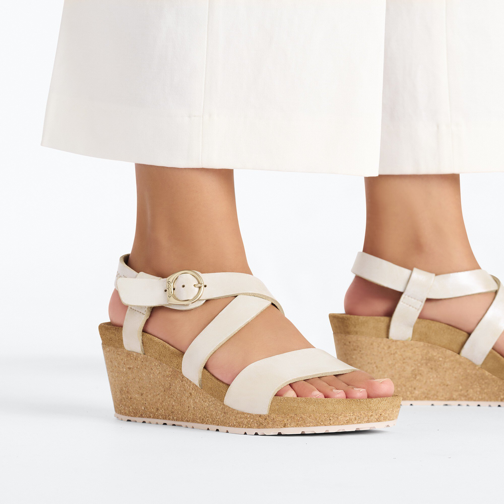 Sibyl Nubuck Leather Metallic Silver BIRKENSTOCK