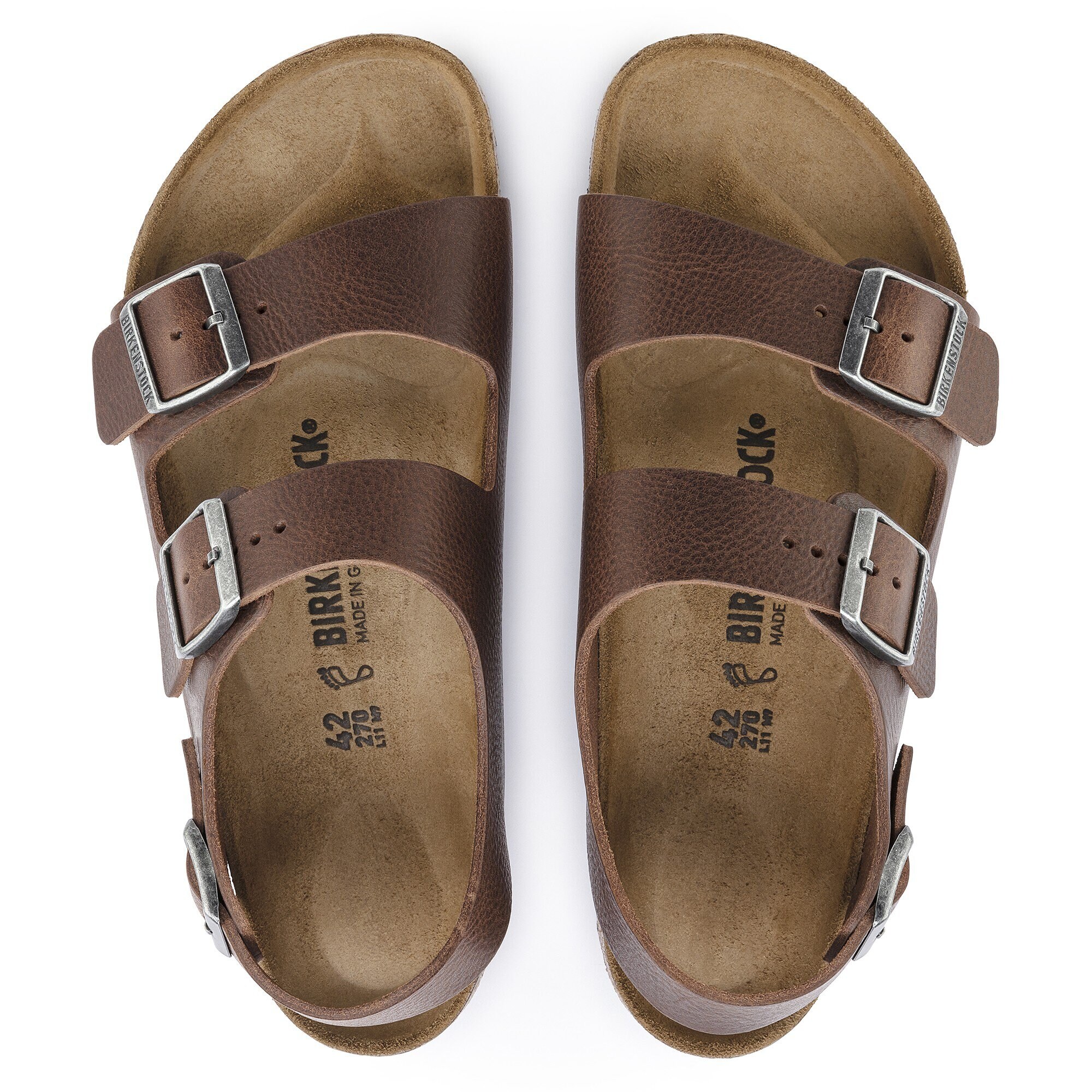 Milano Natural Leather Vintage Wood Roast BIRKENSTOCK