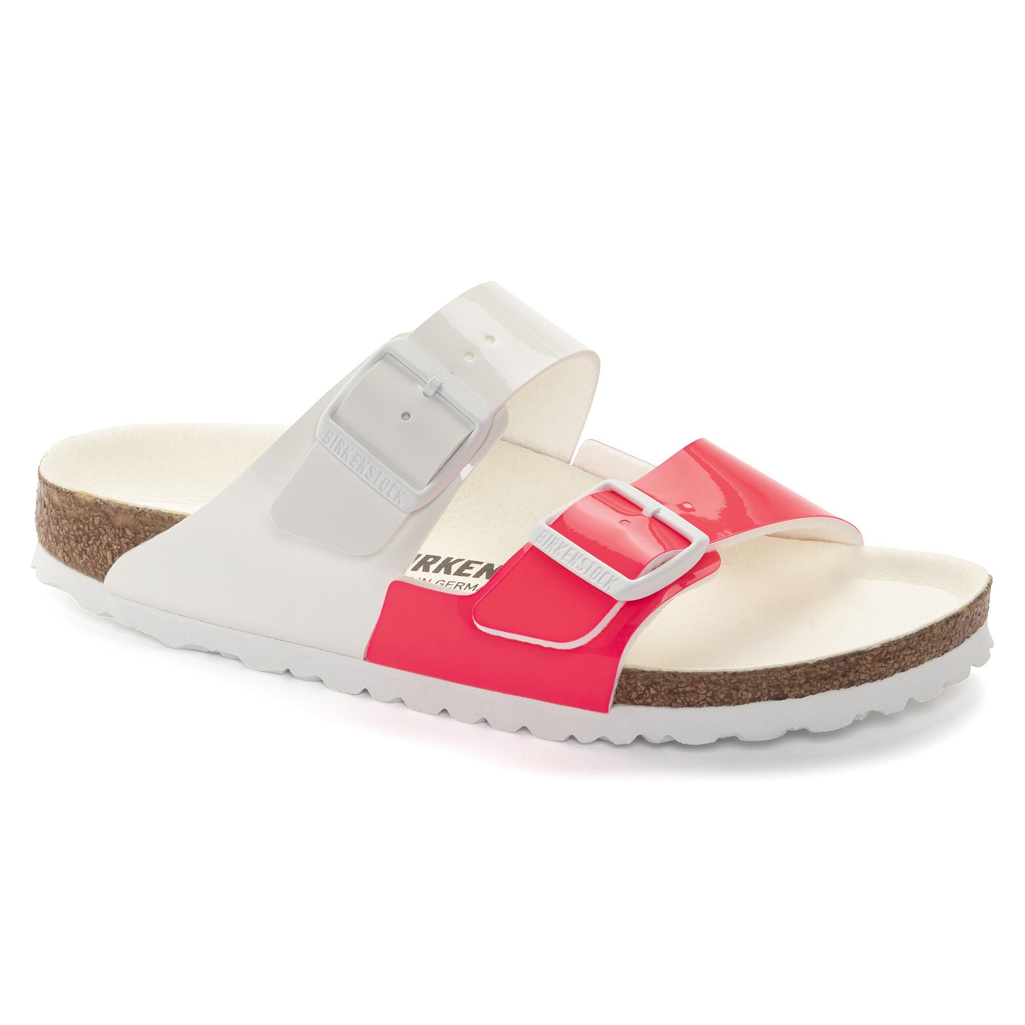 Pink and white birkenstocks clearance