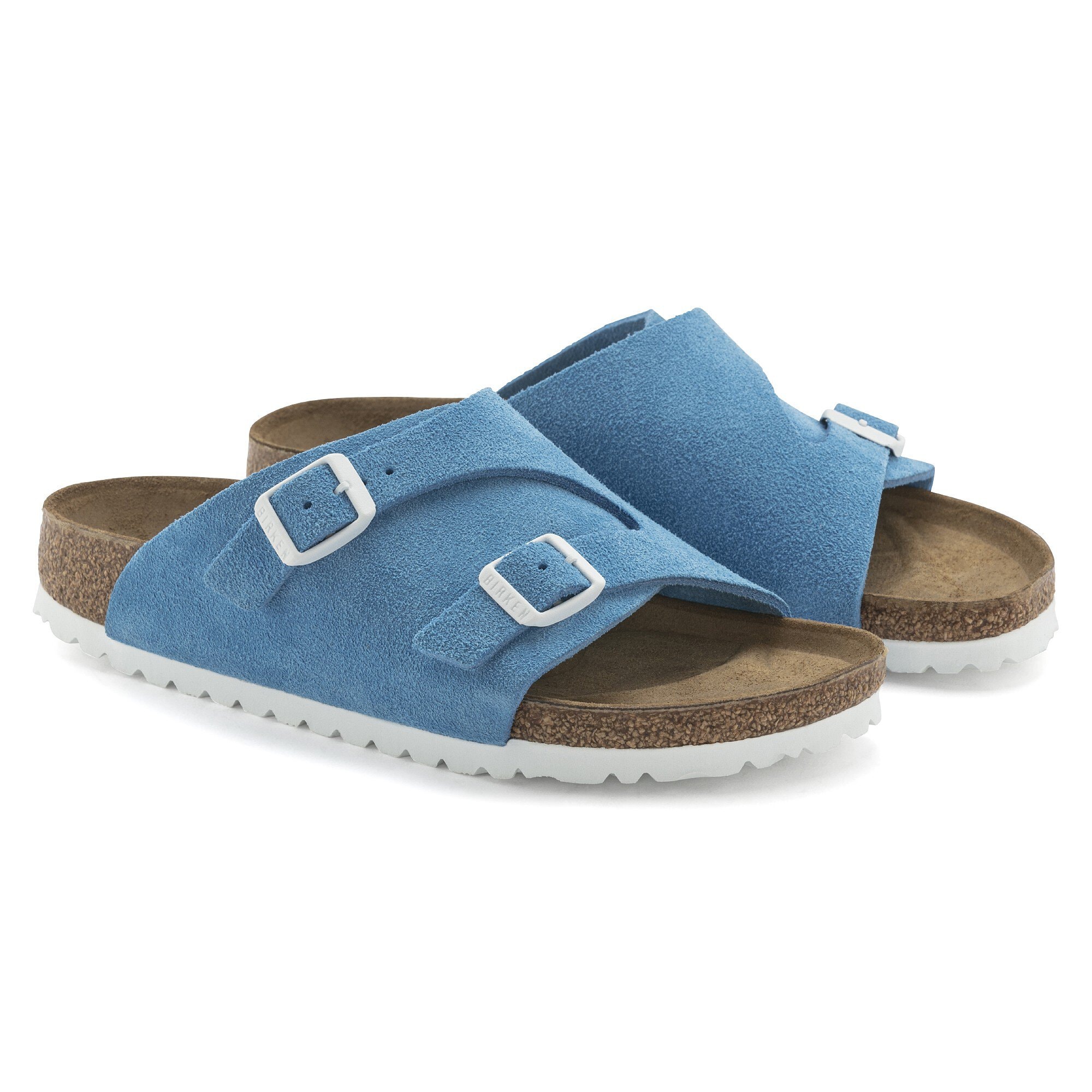 Birkenstock light blue suede cheap