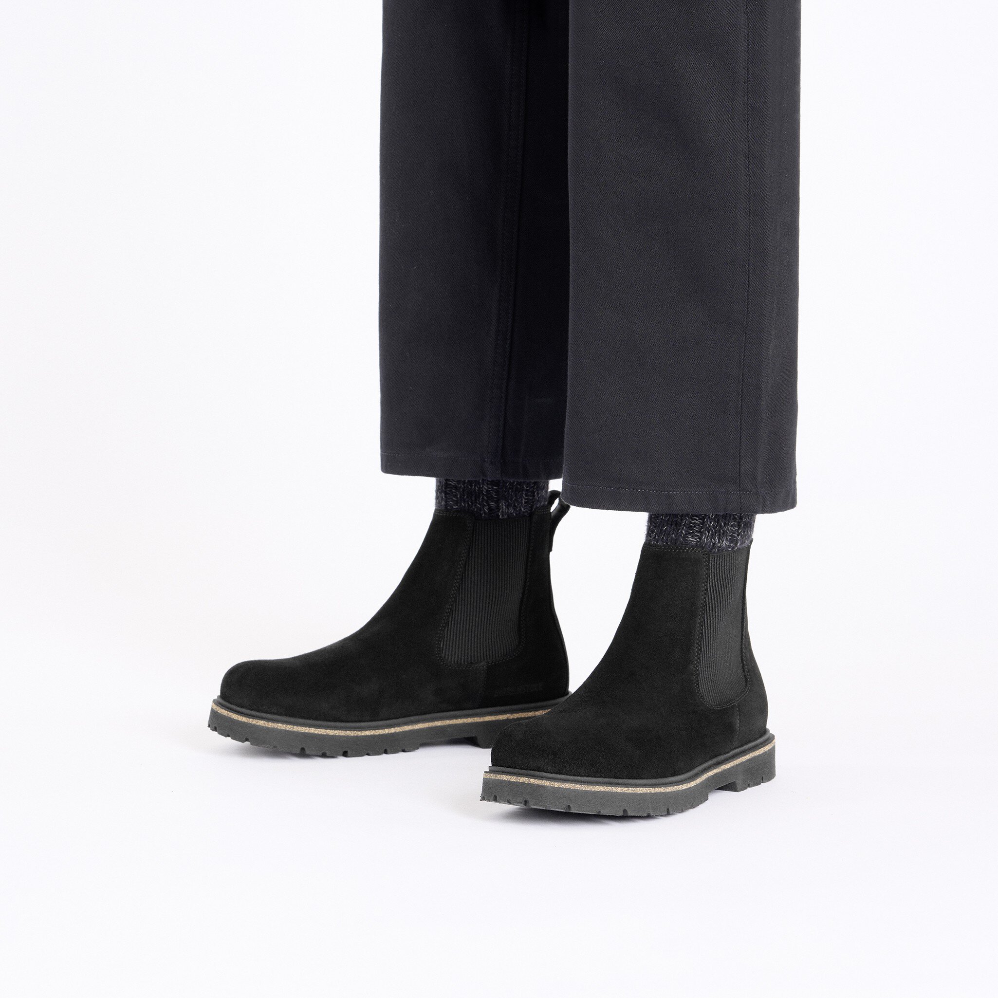 Highwood Slip On Men スエードレザー (ケア商品付) Highwood Slip On Men スエードレザー ブラック | BIRKENSTOCK