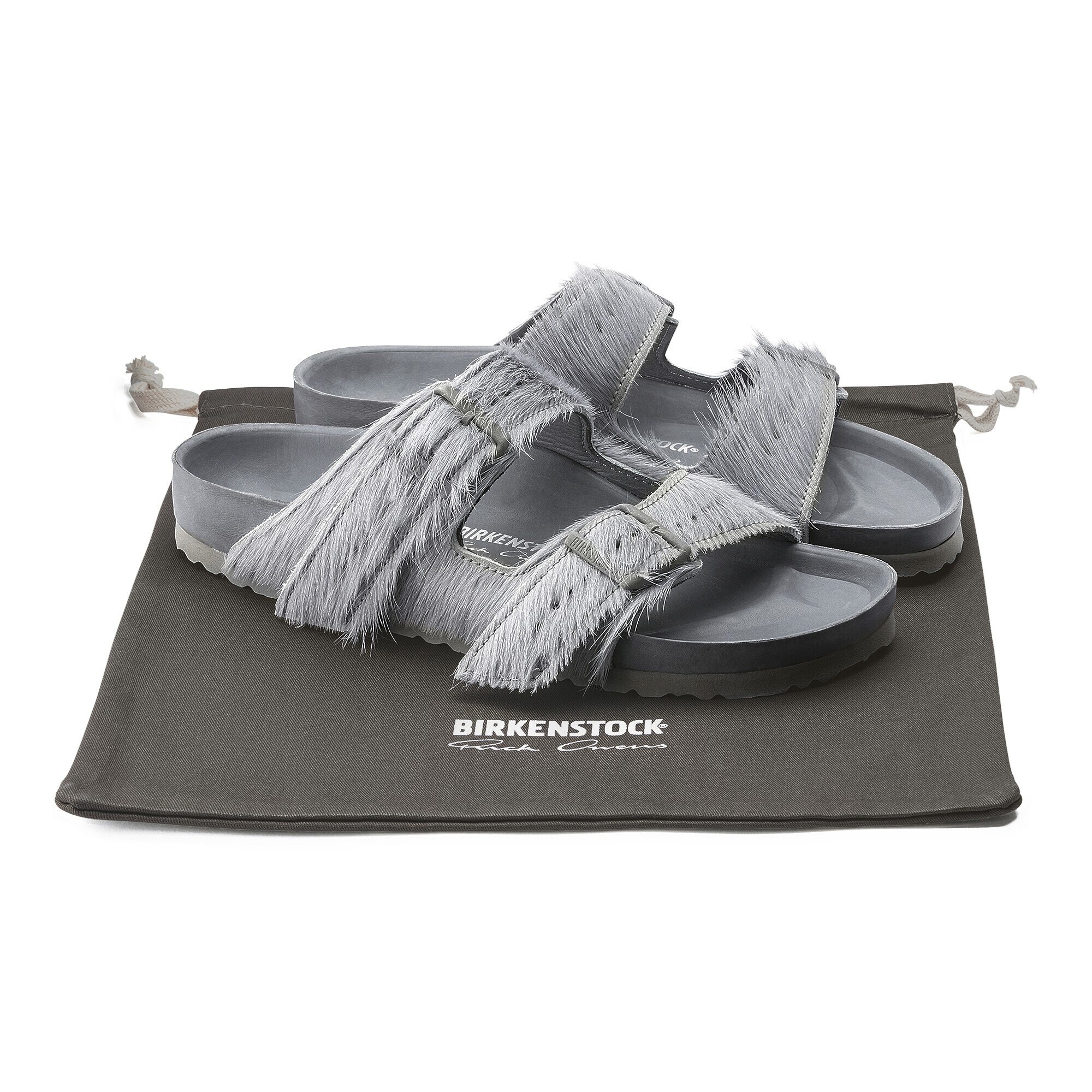 rick owens fur birkenstock