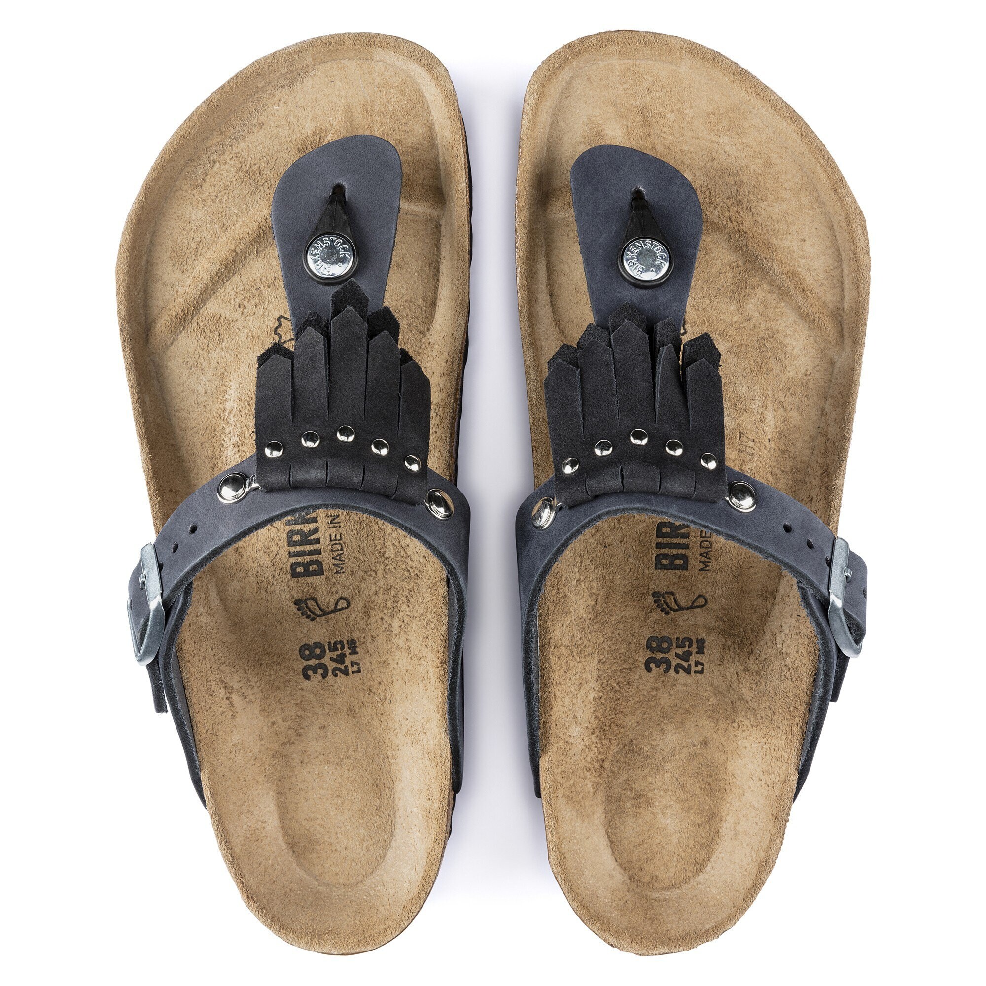 birkenstock gizeh black leather