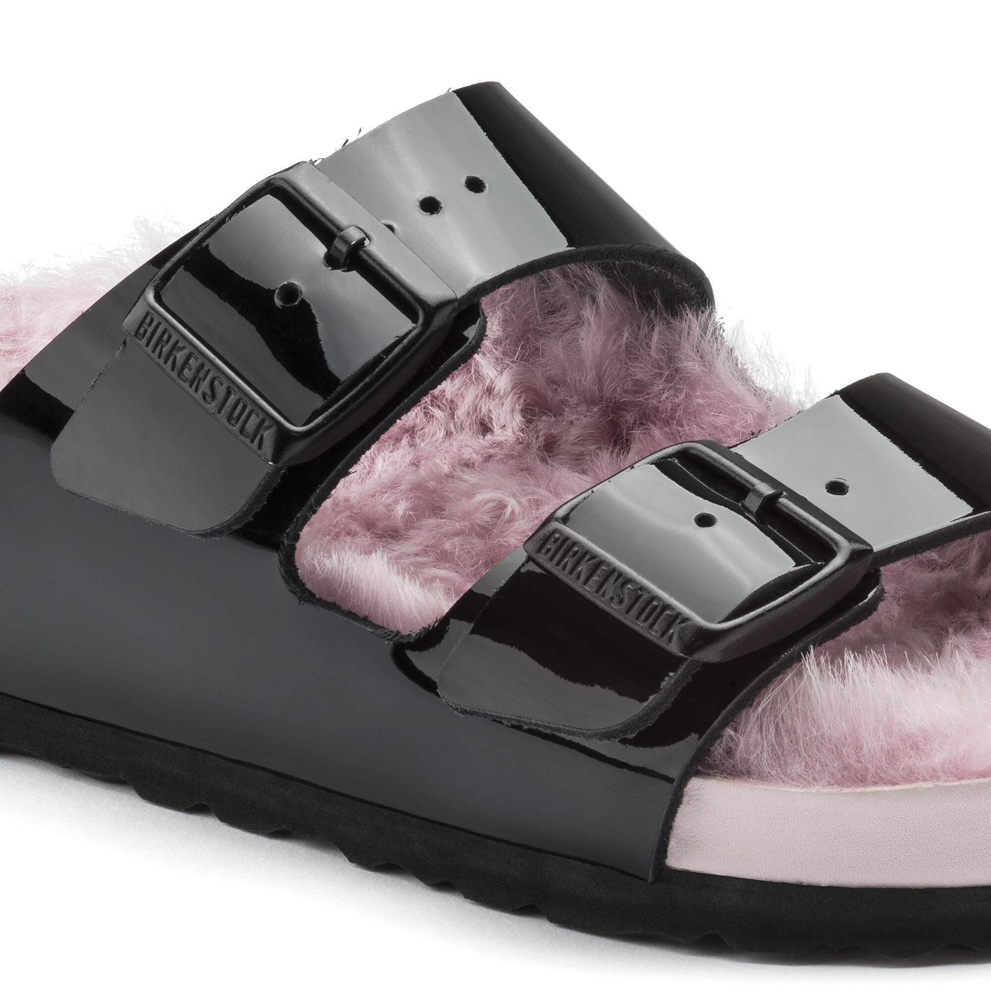 black patent leather birkenstocks