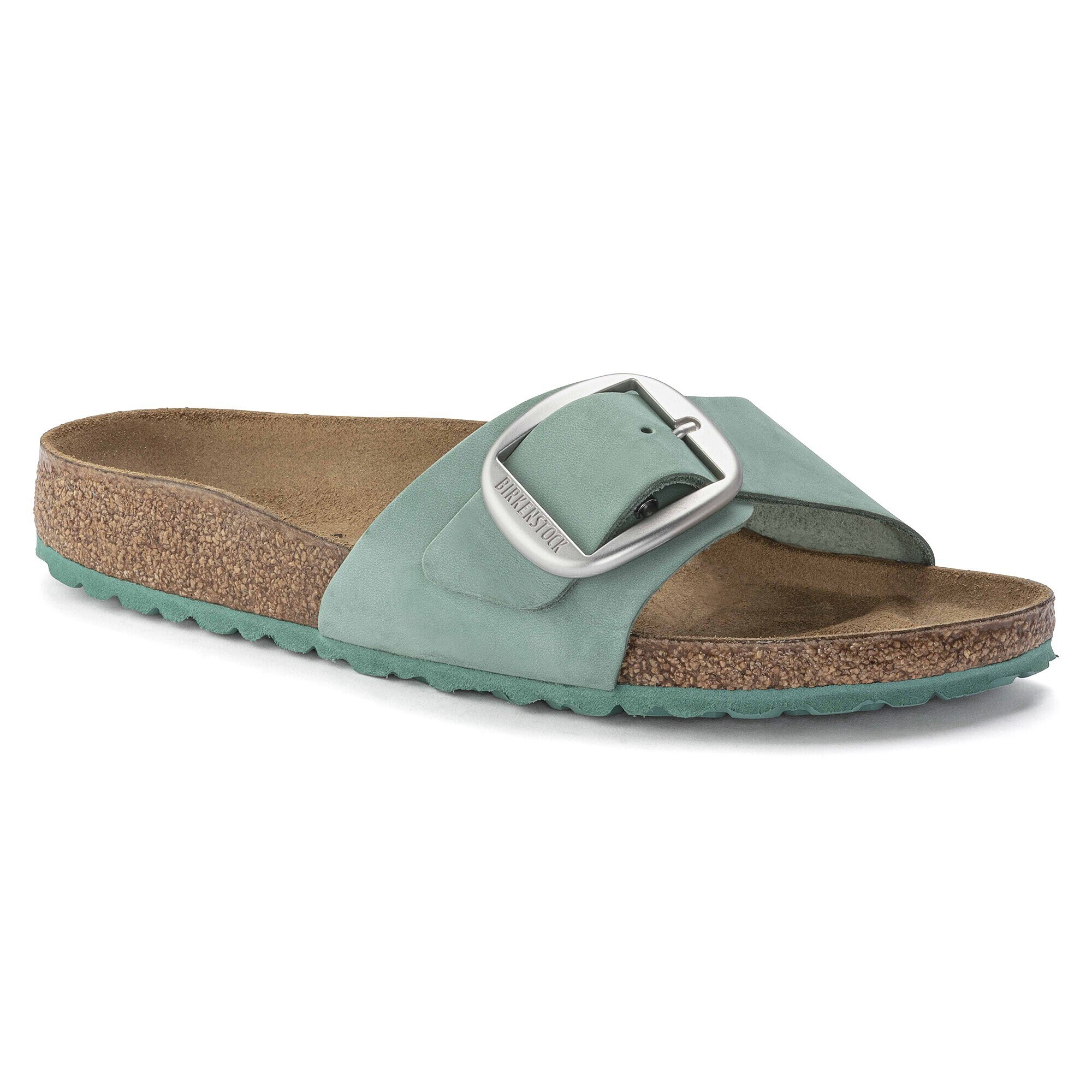 Madrid Big Buckle Nubuck Leather Beryl | BIRKENSTOCK