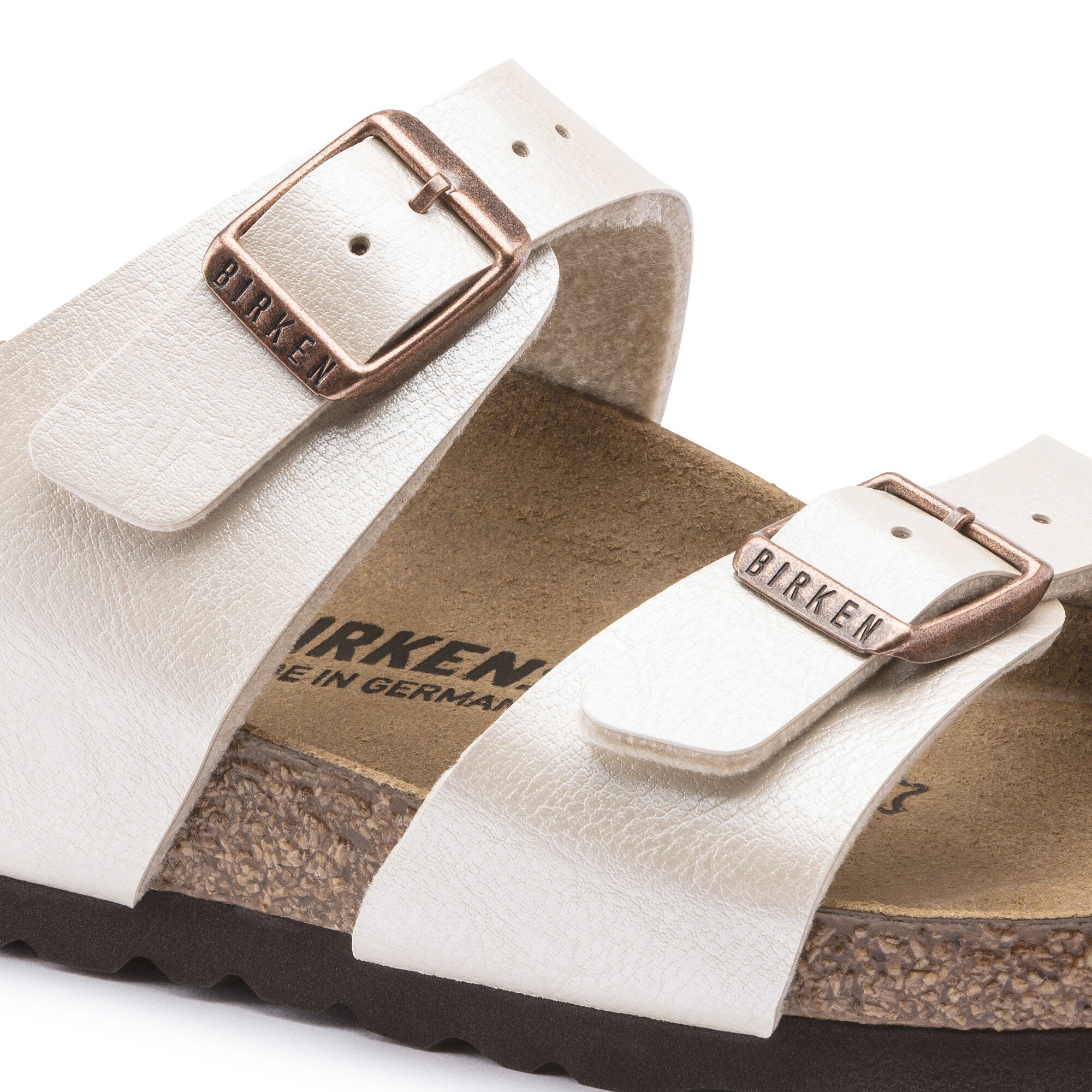 birkenstock sydney graceful pearl white