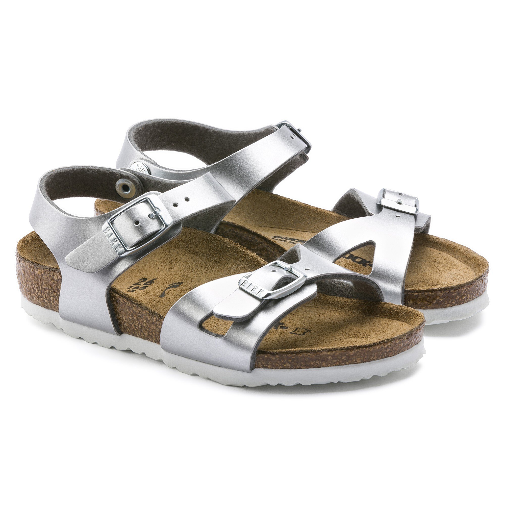 birkenstock rio silver