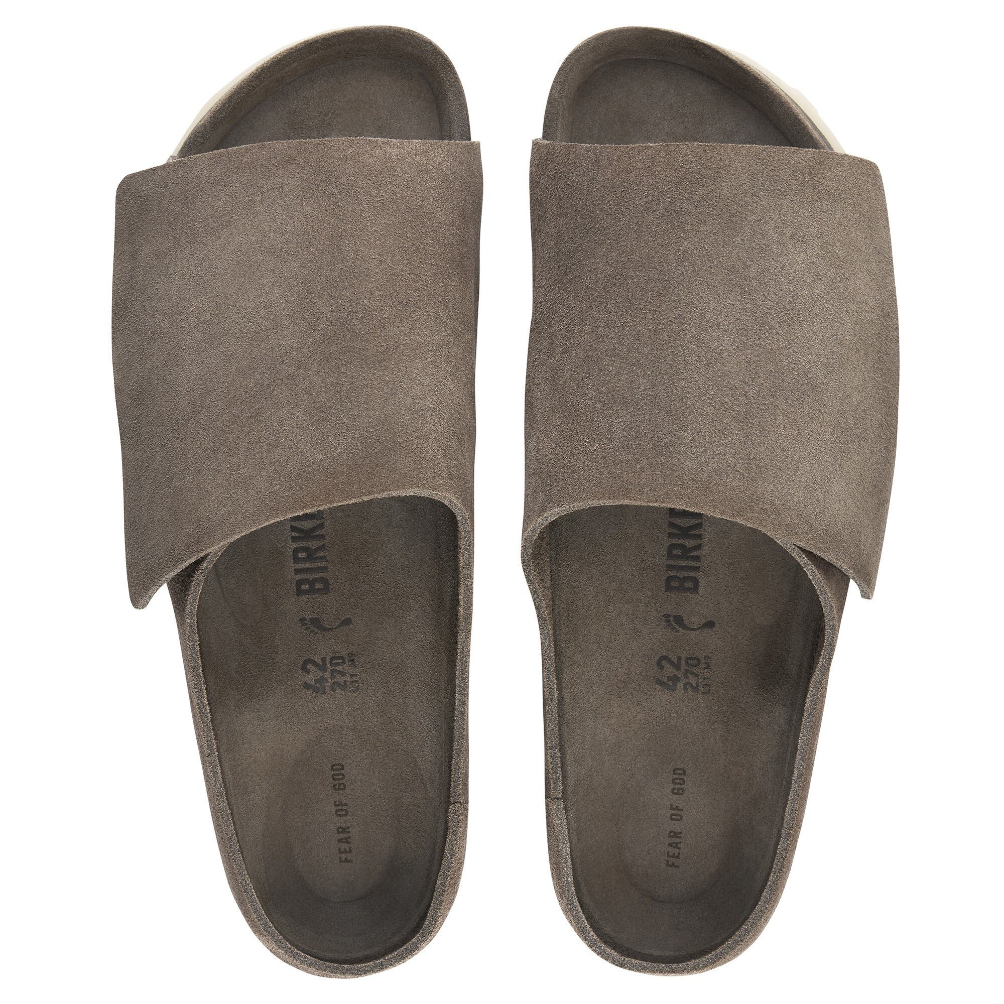 Fear of God Birkenstock Loz Felix Wool Felt Cement Ash