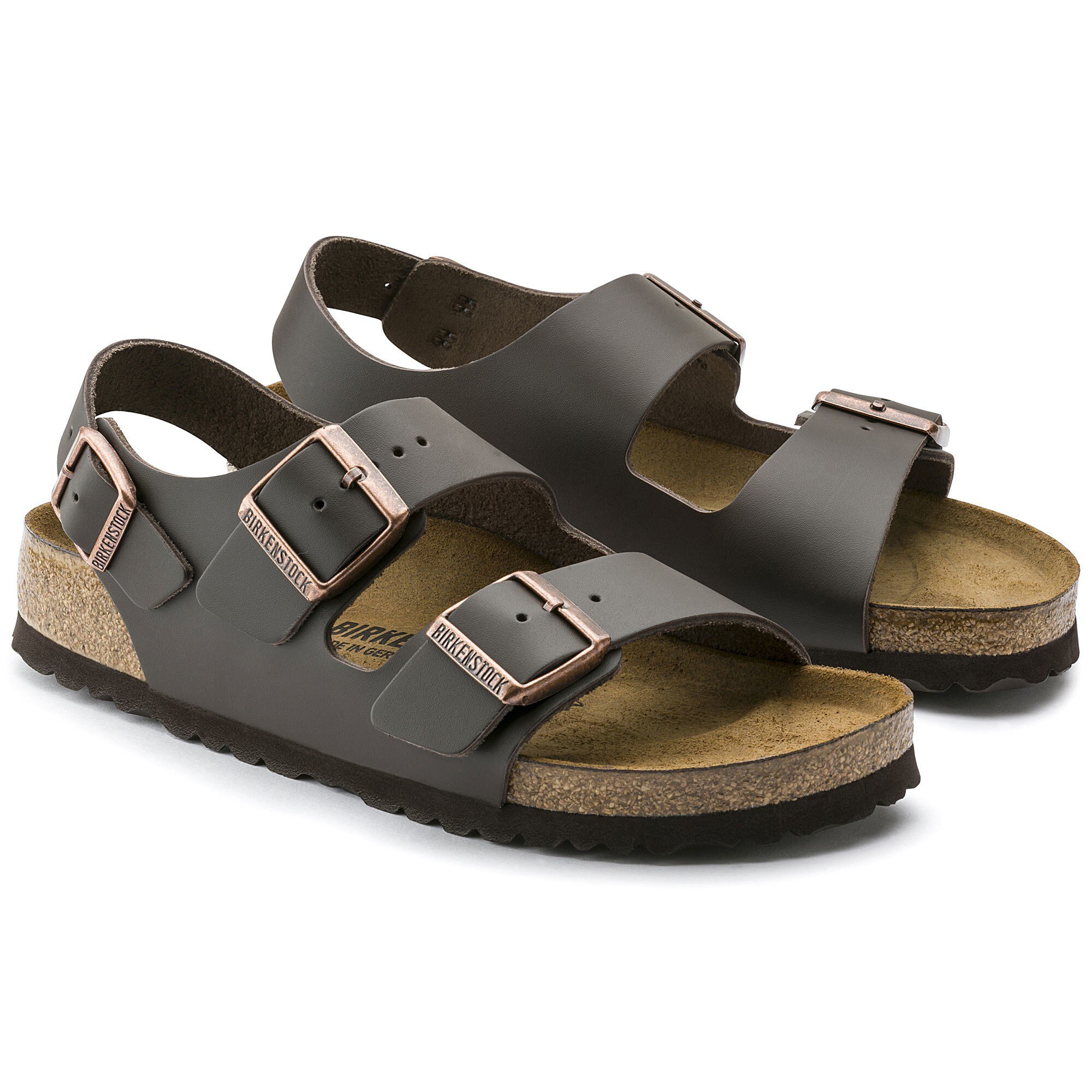 Birkenstock milano brown leather 2025