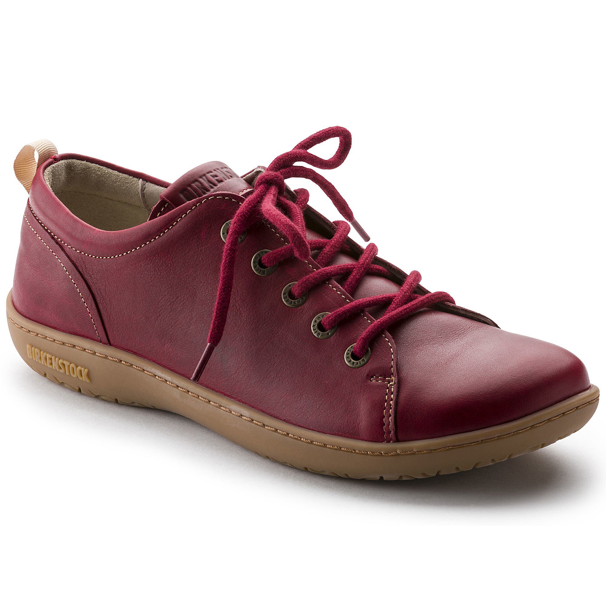birkenstock red leather