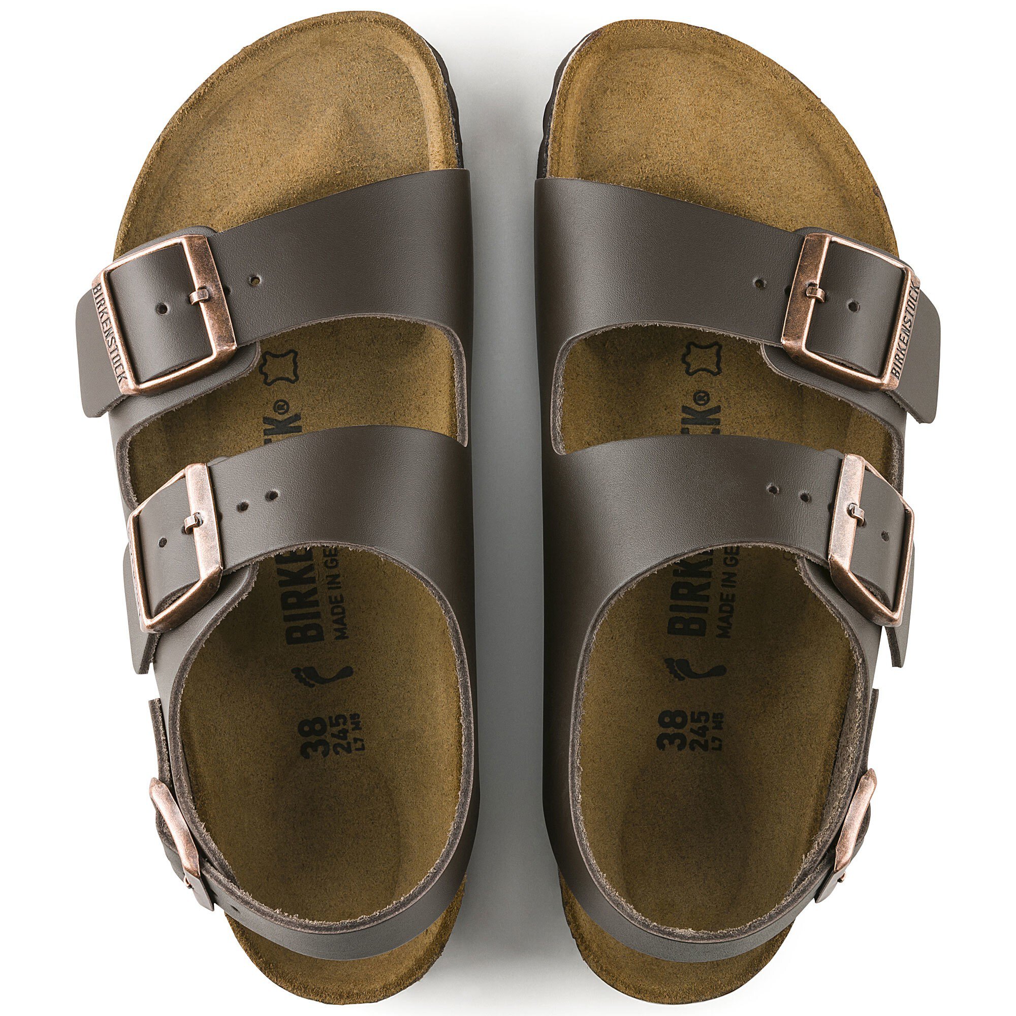 birkenstock milano natural leather