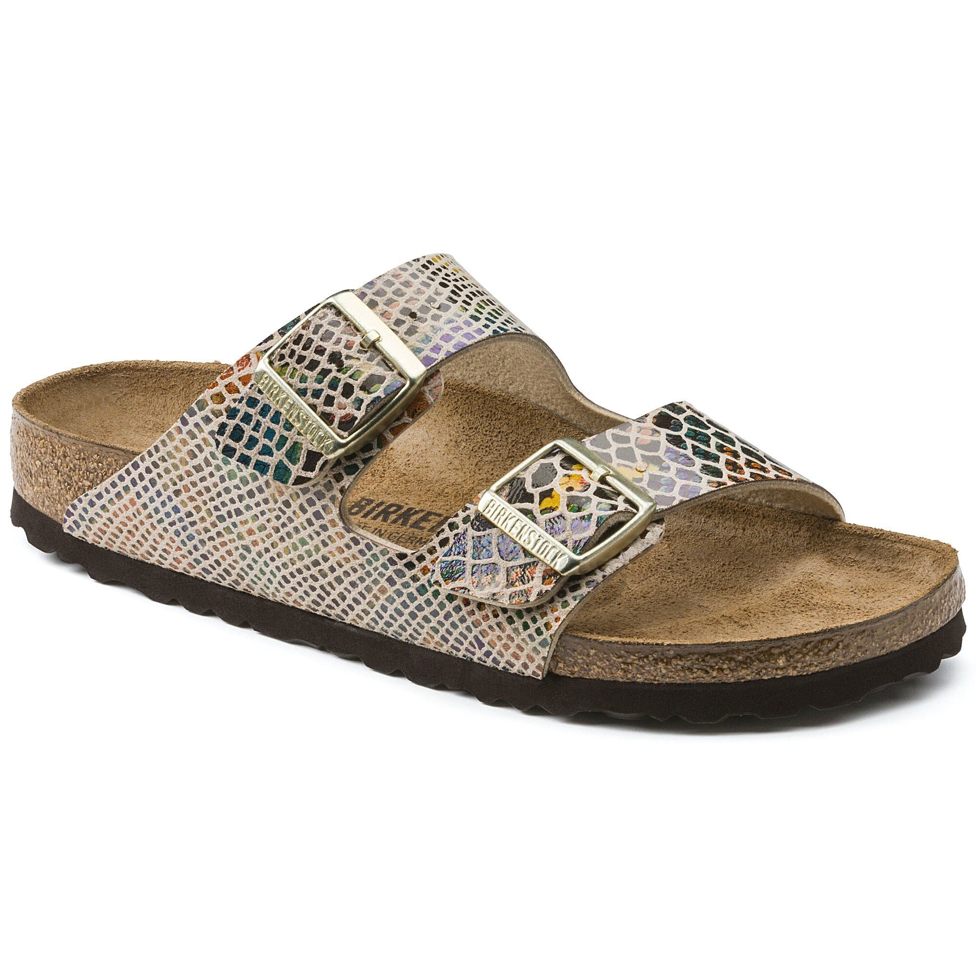 Ti forligsmanden Flere Arizona Birko-Flor Shiny Snake Sand | BIRKENSTOCK