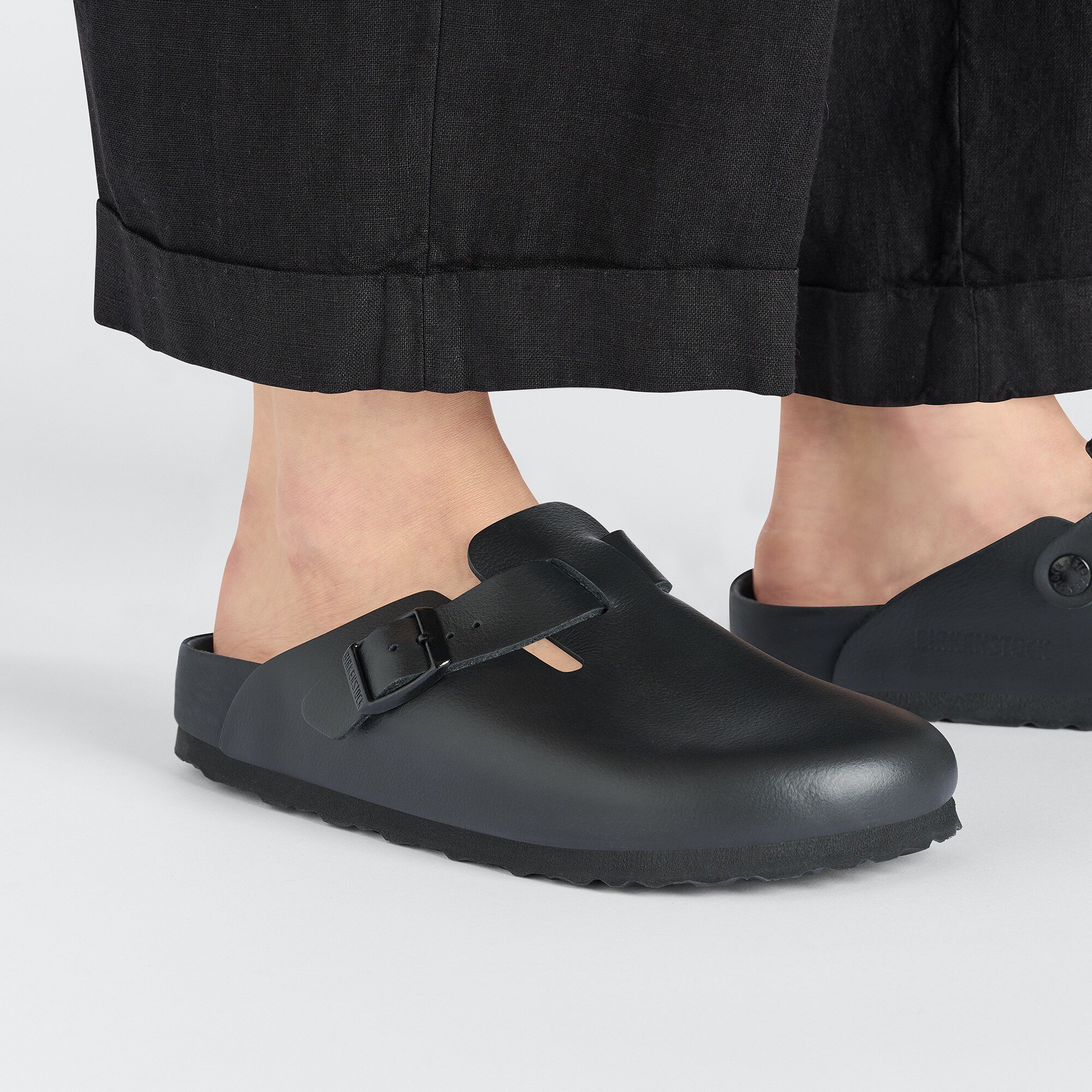 Boston Natural Leather black BIRKENSTOCK