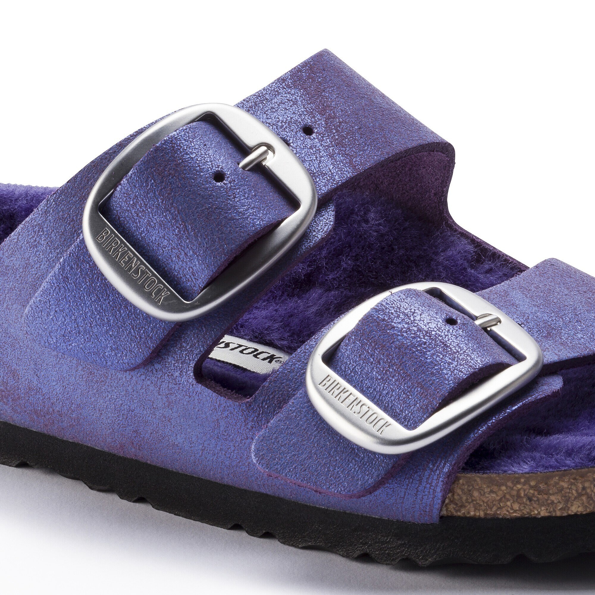 birkenstock arizona metallic violet