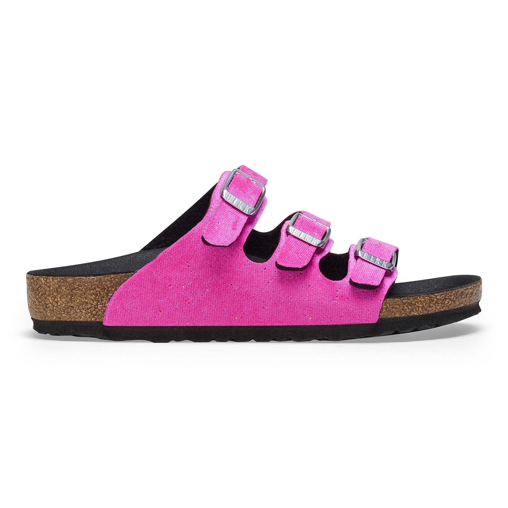 Glitter pink birkenstocks deals