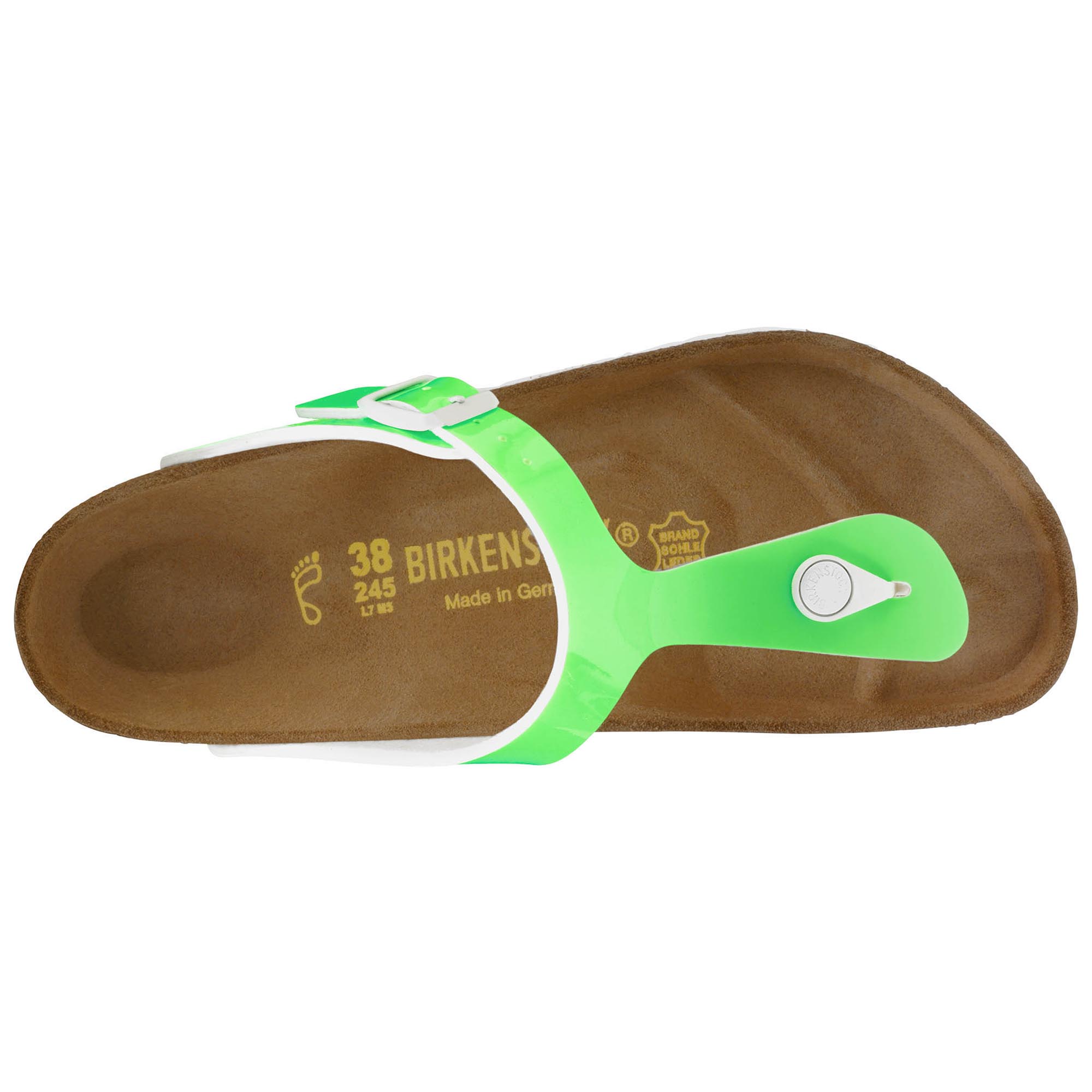 lime green birkenstock sandals